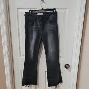 Hidden Jeans Women's Black Frayed Hem Jeans